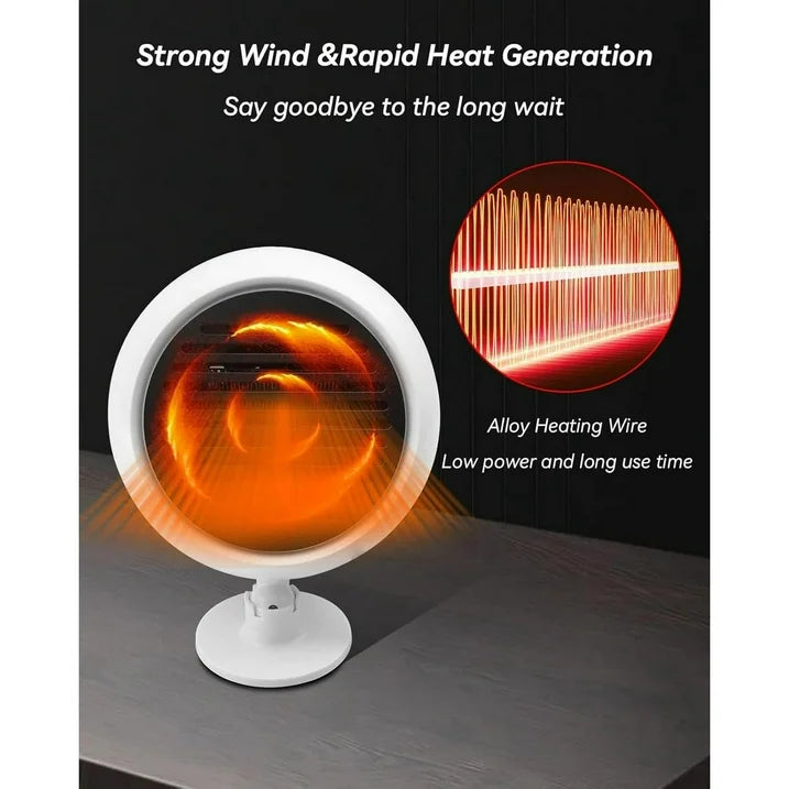 2 In 1 Car Heater Cooler Fan  12V Car Heater Portable 180W Car Air Heater Mini Car Speed Cooling Fan Windshield Defroster Demister 360° Rotatable Heater and Defogger for Car  SUV and more Black