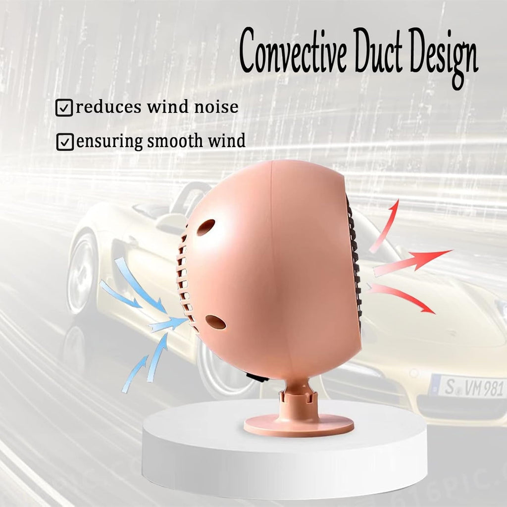2 In 1 Car Heater Cooler Fan  12V Car Heater Portable 180W Car Air Heater Mini Car Speed Cooling Fan Windshield Defroster Demister 360° Rotatable Heater and Defogger for Car  SUV and more Pink