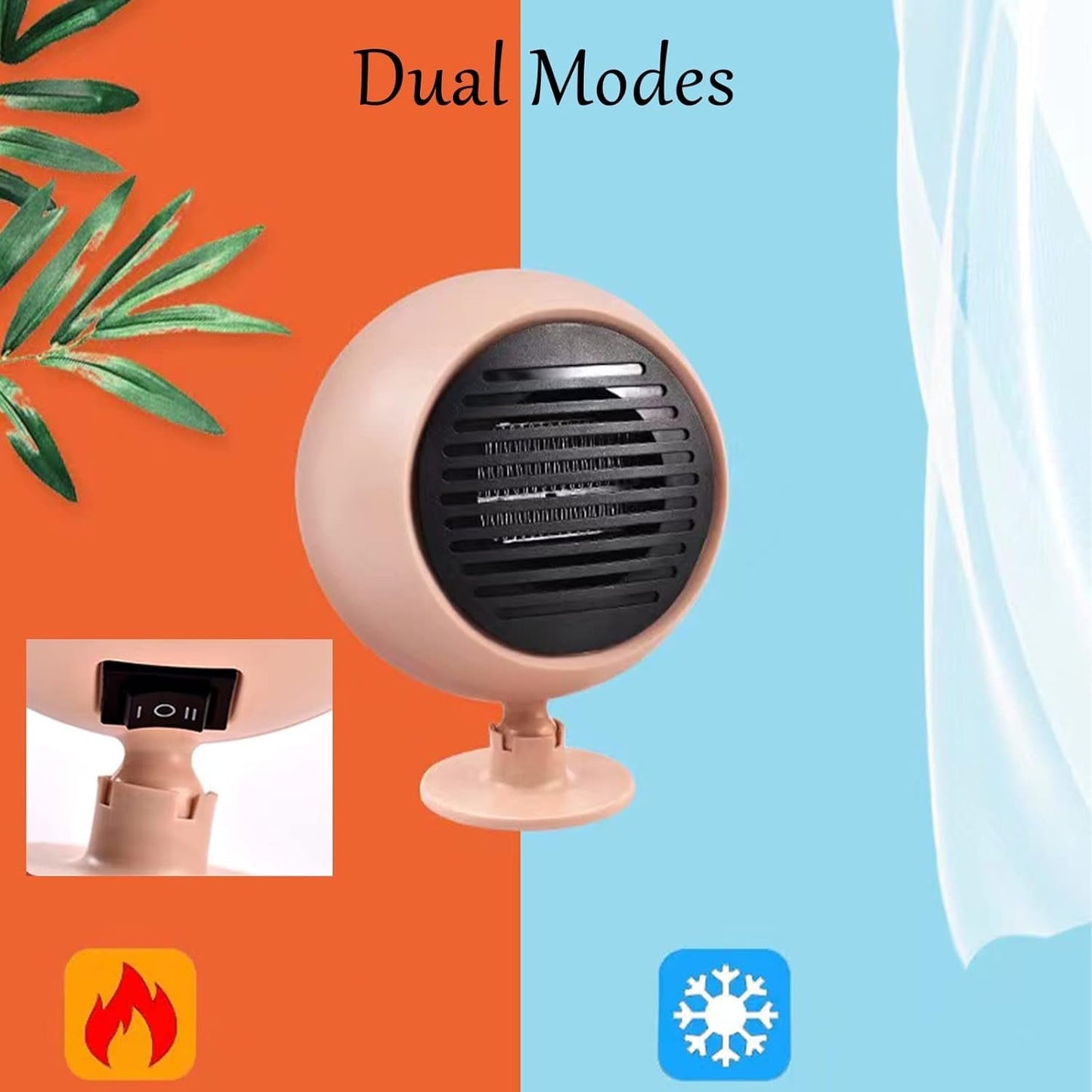 2 In 1 Car Heater Cooler Fan  12V Car Heater Portable 180W Car Air Heater Mini Car Speed Cooling Fan Windshield Defroster Demister 360° Rotatable Heater and Defogger for Car  SUV and more Pink