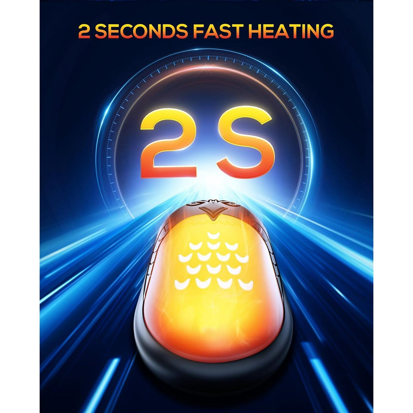 Rechargeable Hand Warmers  2 PC 6000mAh Electric Portable Heater  20 Hrs Long Heating Hot Pockets Hand Heater Warmer  Hunting Gear  Christmas Gifts for Women  Men  Raynauds  Camping  Golf  Outdoors