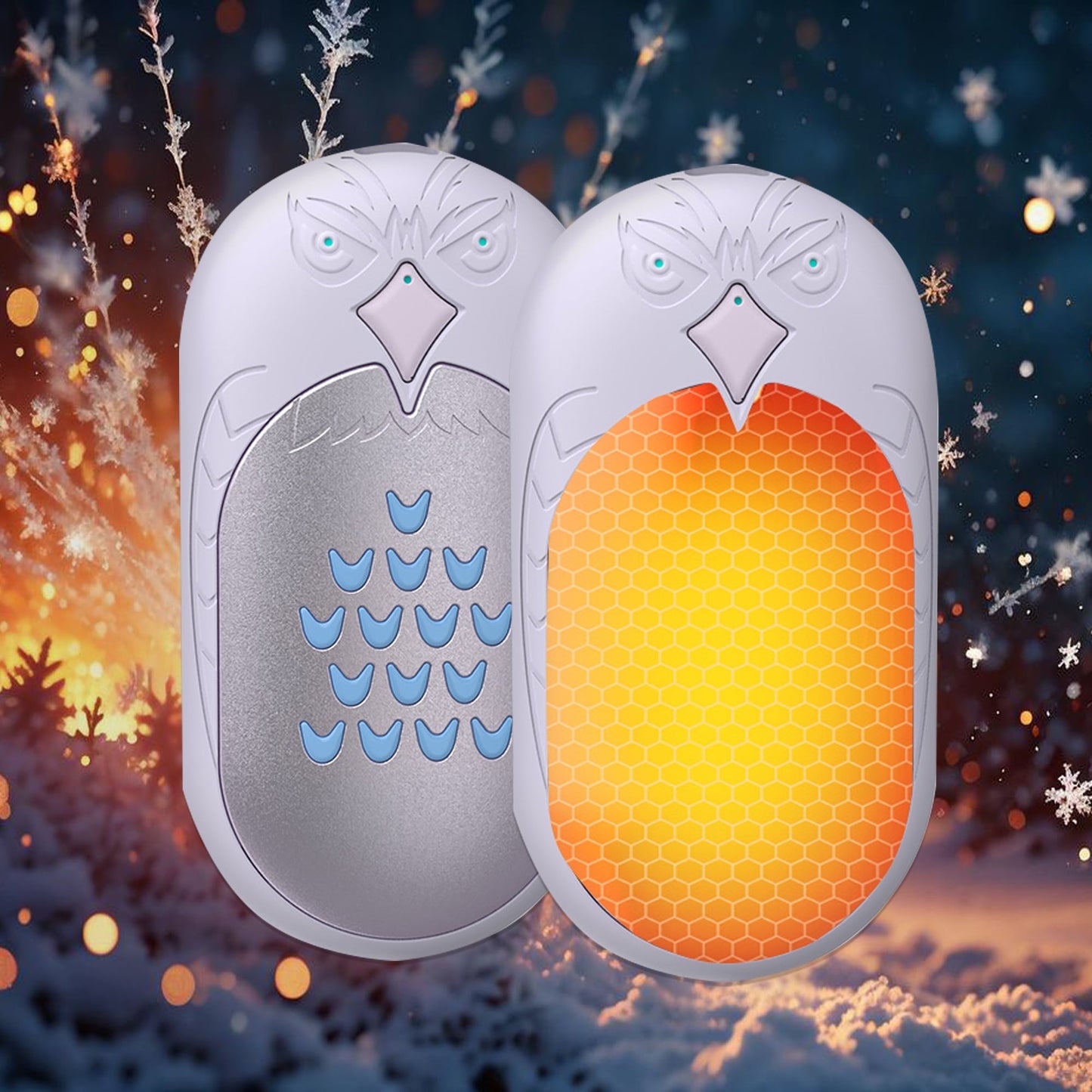 Rechargeable Hand Warmers  2 PC 6000mAh Electric Portable Heater  20 Hrs Long Heating Hot Pockets Hand Heater Warmer  Hunting Gear  Christmas Gifts for Women  Men  Raynauds  Camping  Golf  Outdoors