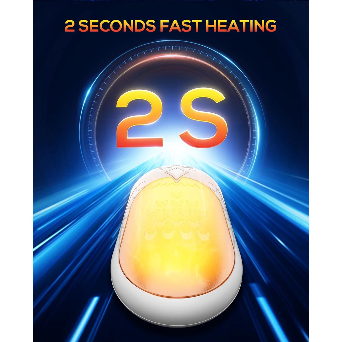 Rechargeable Hand Warmers  2 PC 6000mAh Electric Portable Heater  20 Hrs Long Heating Hot Pockets Hand Heater Warmer  Hunting Gear  Christmas Gifts for Women  Men  Raynauds  Camping  Golf  Outdoors