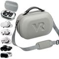 Carrying Case for Meta Quest 3S/Quest 3/Oculus Quest 2/Pico 4/Quest Pro/Vision Pro  Portable Travel Case for Controllers and Other Accessories  Waterproof Shockproof Portable Bag with Mesh Pocket