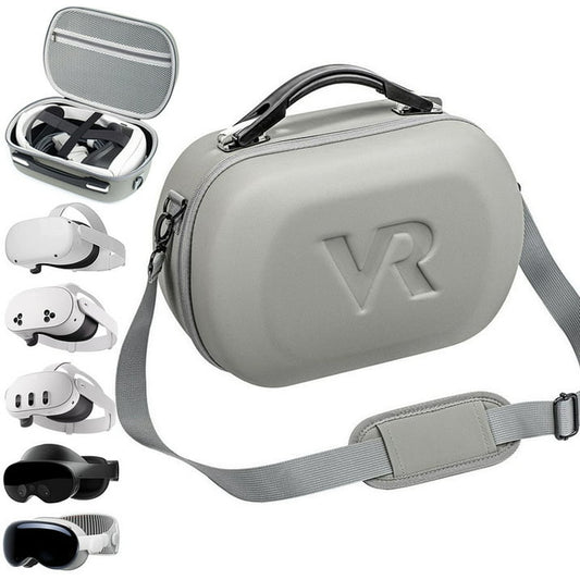 Carrying Case for Meta Quest 3S/Quest 3/Oculus Quest 2/Pico 4/Quest Pro/Vision Pro  Portable Travel Case for Controllers and Other Accessories  Waterproof Shockproof Portable Bag with Mesh Pocket