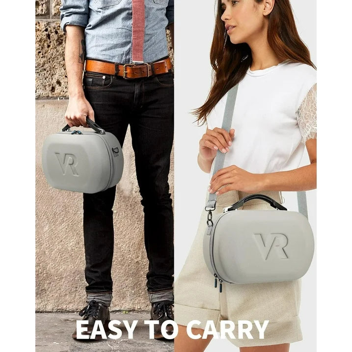 Carrying Case for Meta Quest 3S/Quest 3/Oculus Quest 2/Pico 4/Quest Pro/Vision Pro  Portable Travel Case for Controllers and Other Accessories  Waterproof Shockproof Portable Bag with Mesh Pocket