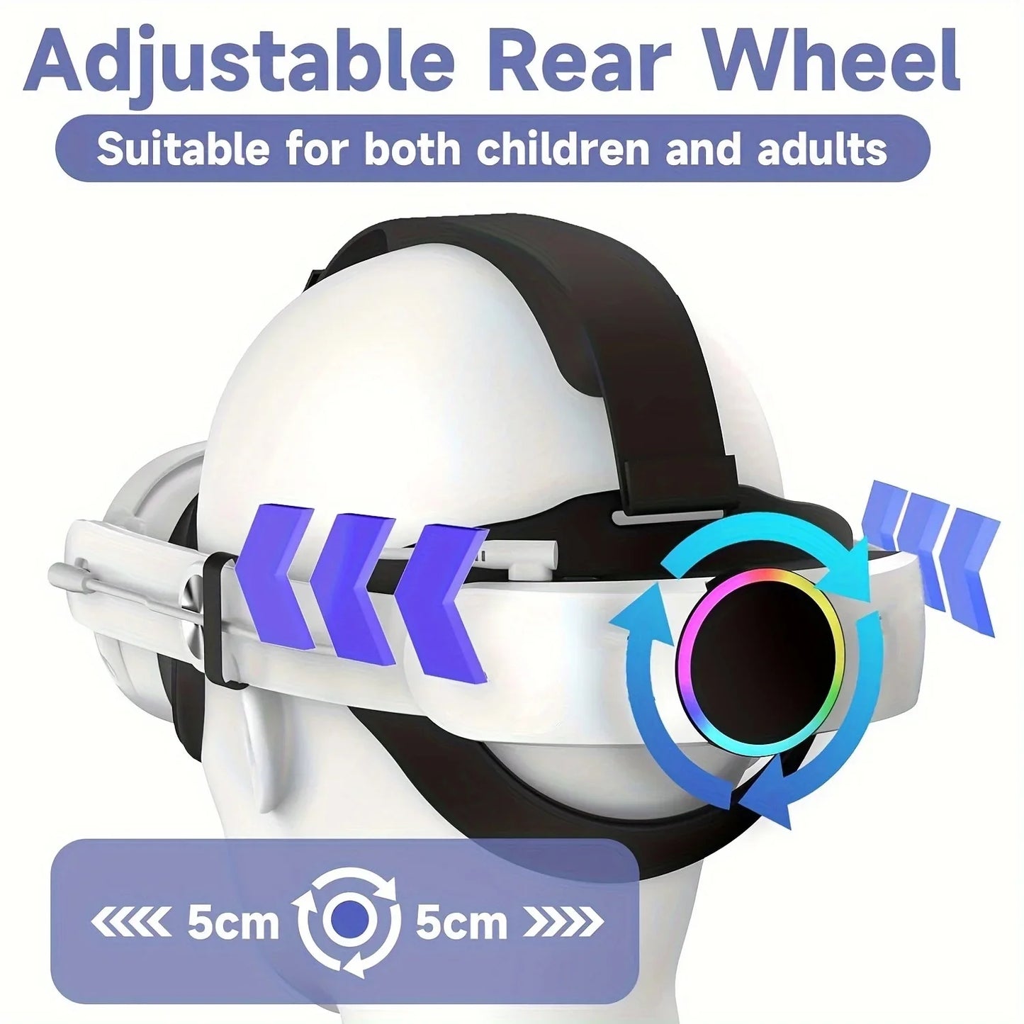 Battery Head Strap for Meta Quest 3/3S  10000mAh Charging Elite Strap Replacement for Enhanced Comfort and Play Time  Adjustable Elite Strap VR Accessories for Meta/Oculus Quest 3S