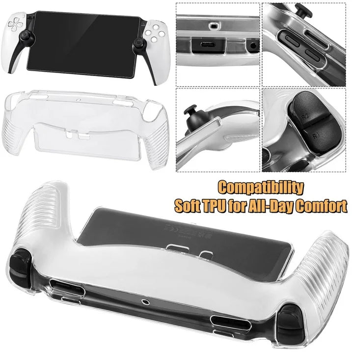 Carrying Case Accessories Set for Portal  Hard Carrying Case with Clear Protective Cover Case  2 Screen Protector and 4 Thumb Grip