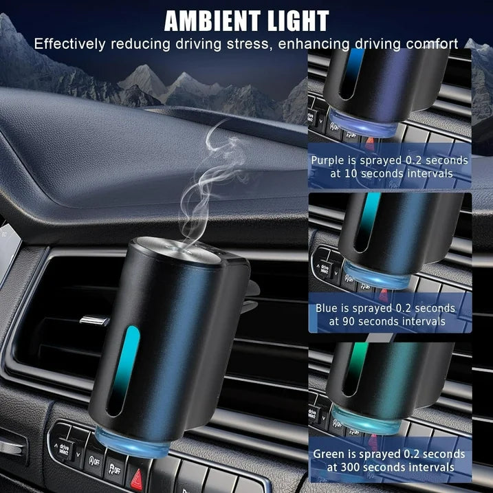 Car Aromatherapy Diffuser: Essential Oil Air Freshener and Humidifier for a Relaxing Drive  Car Air Freshener Cool Mist Mini Portable Diffuser for Car Home Office Bedroom Black
