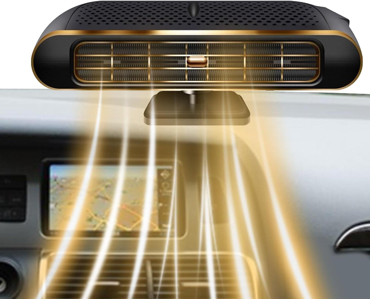 Portable Heater for Car 2 in 1 Fast Heating & Cooling Function 360 Degree Rotary 150W Portable Windshield Defroster Demister with Air Fan Car Heating Fan