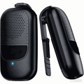 Wearable Bluetooth Speaker Clip-On Portable Speaker with Built-in Mics for Hands-Free Music and Calls Up to 10 Hours Battery Life Mini Outdoor Waterproof Speaker Gifts for Women/Men - Black