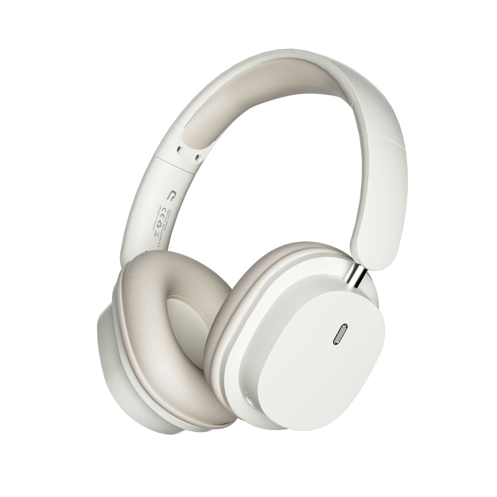 Wireless Bluetooth Headphones Over Ear Hi-Fi Stereo Wireless Headphones Foldable/Wired/Wireless with Microphone/TF Available for TV Travel Home Office Headset Quick Charge 20 Hours Playtime White