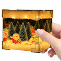 Christmas Night Light, Christmas Old Man Snowman Decoration Lamp, Xmas DIY Magic Cube Mirror Night Light, Xmas Handmade Decoration with Material Kit,Night Light for Indoor Christmas Decor,Random Dol