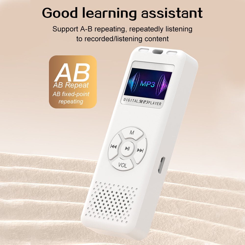 MUSICOZY 128GB MP3 Player Portable Music Player with Built-in Speaker Hi-Fi Lossless Sound Music MP3 Player for Voice Recorder FM Radio E-Book AB Repeat mode with Earphones for Kids Running Walking
