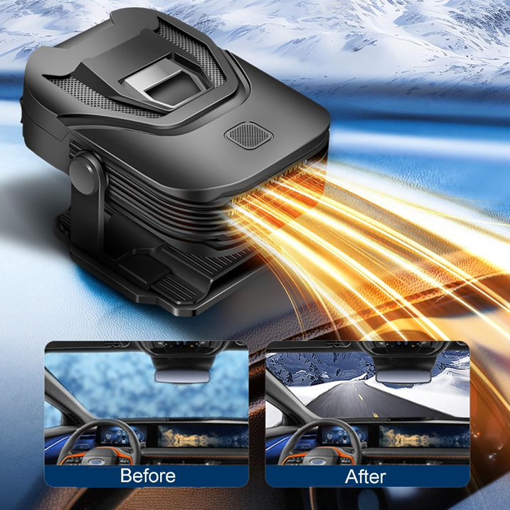 Portable Car Heater Cooling Fan Air Cooler,12V 150W Car Electric Cooler/Heater/Defroster,Car Fast Heating Defogger and Defroster with 360 Degree Rotating,Window Defroster Defogger for RV SUV