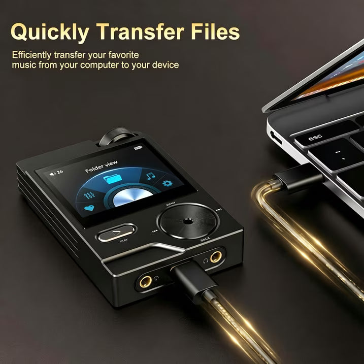 MUSICOZY HiFi MP3 Players, 64GB Lossless High-Resolution Digital Audio Music Player, Portable Audio Player, DSD DAC FLAC Player,192Khz/24bit, Audio Player for Music Enthusiast, Support up to 256GB