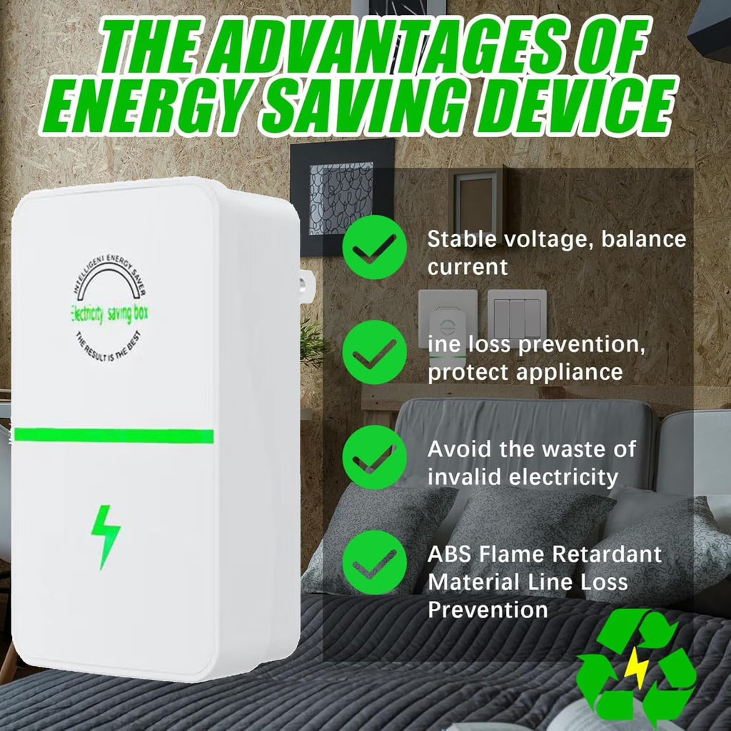 Power Saver Pro x,Electricity Saving Box,Energy Saving Device,High Efficiency Household Stable Voltage Device US Plug Reduces Energy Costs, Stabilize Voltage 4 Pack