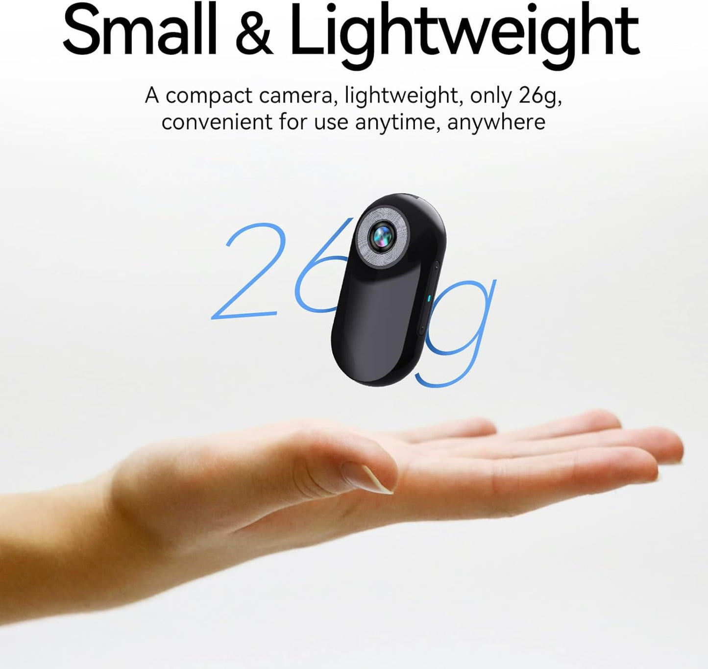 Mini Police Cam 32GB Portable Action Camera Body Cam Wearable Video Recorder with IPX67 Waterproof Underwater Camcorder Helmet Mount Magnetic Sport DV for Bike Cycling Pet Vlogging