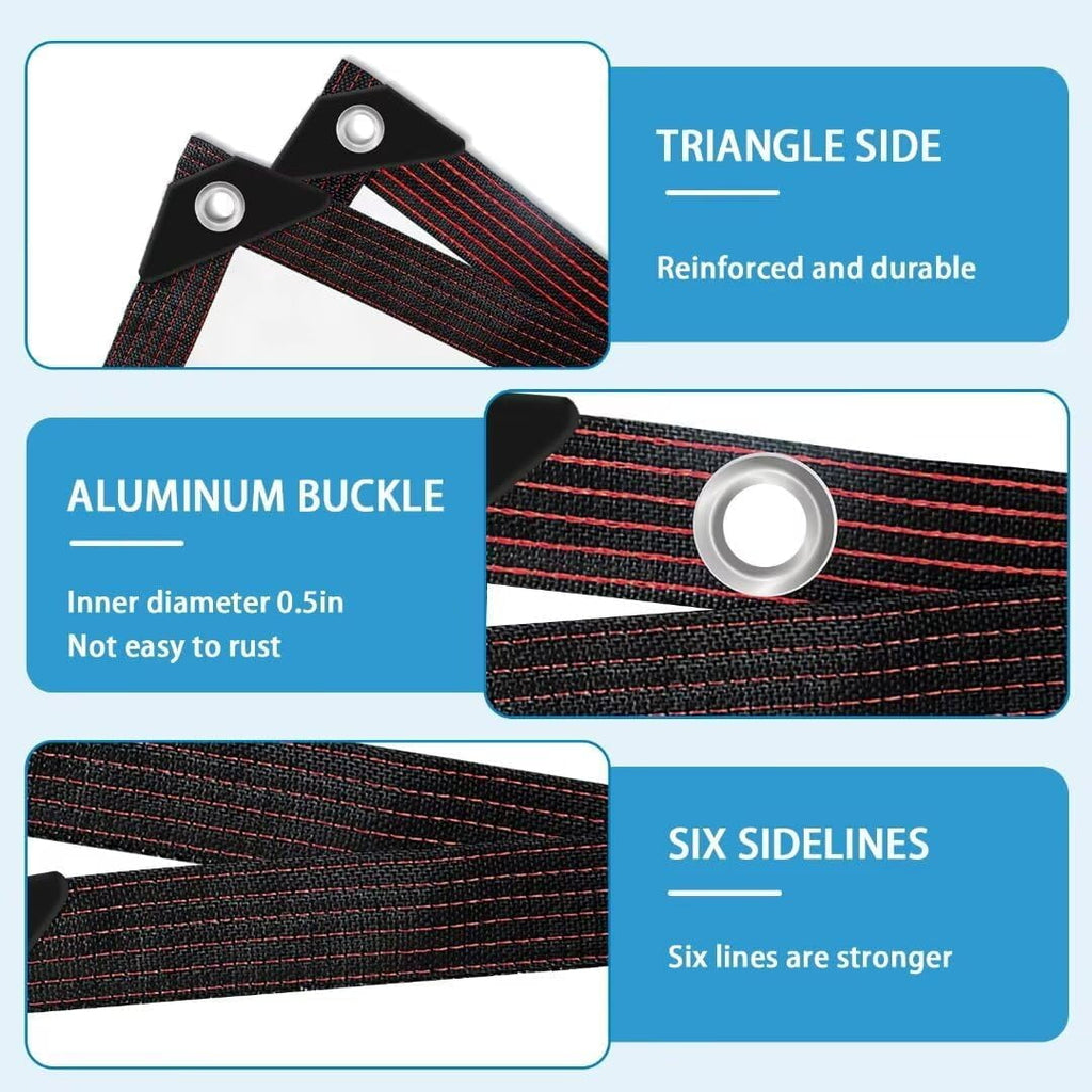 Clear Waterproof Tarps with Grommets 7x13FT with 1 Rolls Ropes Clear Vinyl Tarp Heavy Duty Anti Tear Outdoor Clear Plastic Tarp Clear PVC Covering for Patio Henhouse Porch Canopy Plant Garden Camping