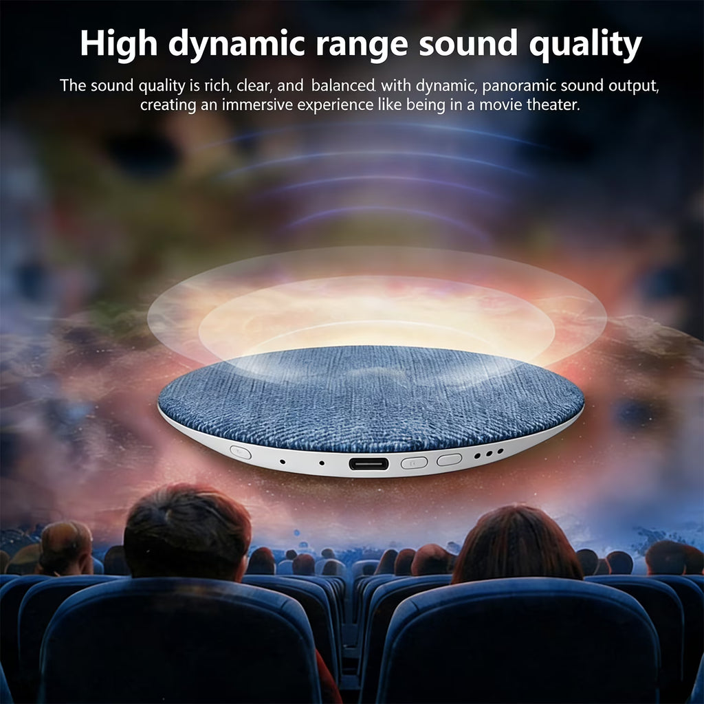 Ultra-Thin Under Pillow Speaker, Pillow Speaker for Sleeping, Bluetooth 5.4 Pillow Speaker with Hi-Fi Sound & Sleep Timer for Immersive Sleep & Relaxation, 20-48 Hour Battery Life, Blue